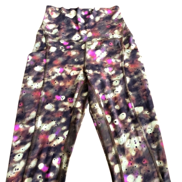 Lululemon Align High-Rise Pant 25" Soft Focus Splatter Green Multi Size 2 - Picture 8 of 14